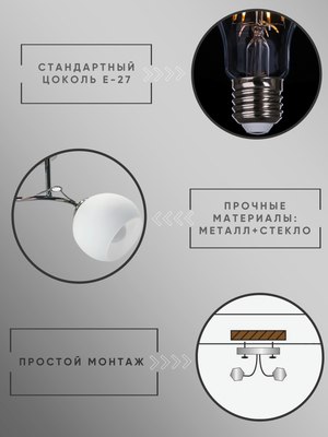 Потолочный светильник Aitin-Pro НПБ 02-2х60-101 / XA1082/2