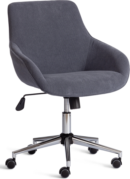 Кресло офисное Tetchair Dublin хром/вельвет - фото
