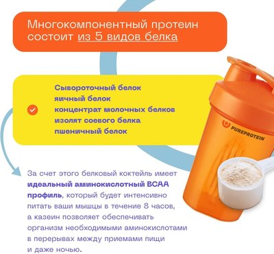 Протеин Pureprotein Яичный вишневое наслаждение