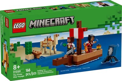 Конструктор Lego Minecraft Путешествие на пиратском корабле 21259 - фото