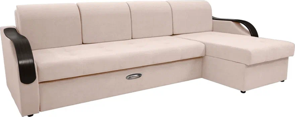 Диван угловой Сириус Лидер-6 с оттоманкой ППУ 300x165 - фото