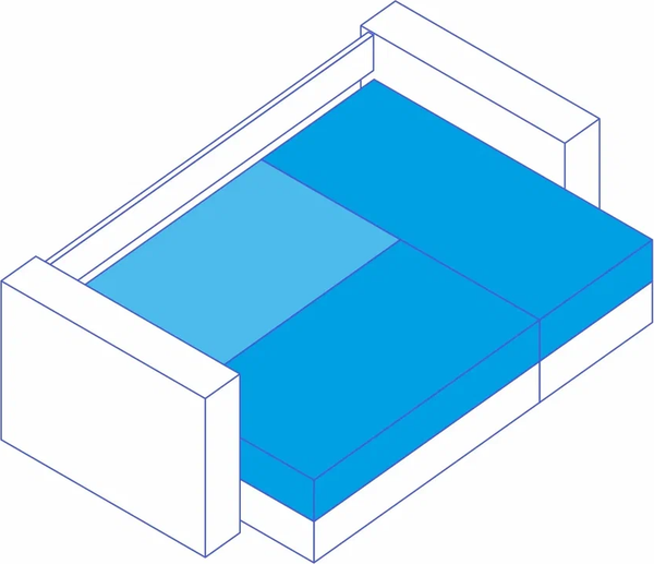Диван угловой Сириус Лидер-6 с оттоманкой ППУ 300x165