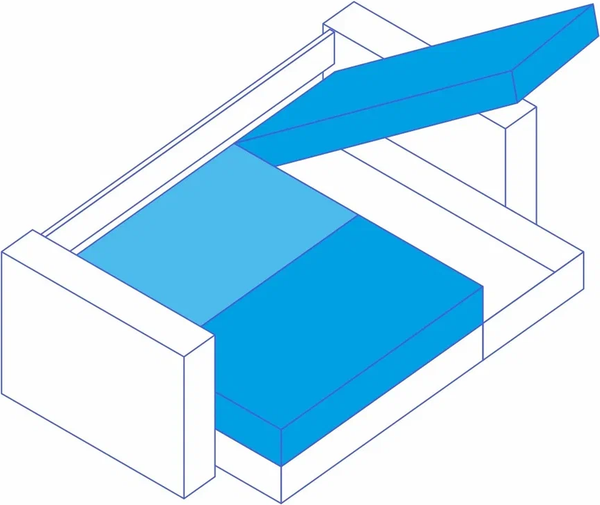 Диван угловой Сириус Лидер-6 с оттоманкой ППУ 300x165