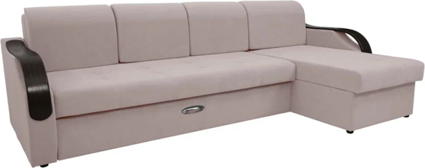 Диван угловой Сириус Лидер-6 с оттоманкой ППУ 300x165 - фото