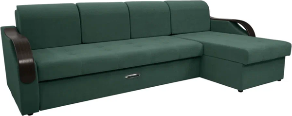 Диван угловой Сириус Лидер-6 с оттоманкой ППУ 300x165 - фото