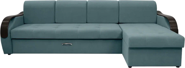 Диван угловой Сириус Лидер-6 с оттоманкой ППУ 300x165