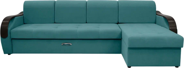 Диван угловой Сириус Лидер-6 с оттоманкой ППУ 300x165