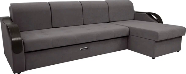 Диван угловой Сириус Лидер-6 с оттоманкой ППУ 300x165 - фото