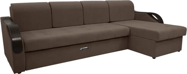 Диван угловой Сириус Лидер-6 с оттоманкой ППУ 300x165 - фото