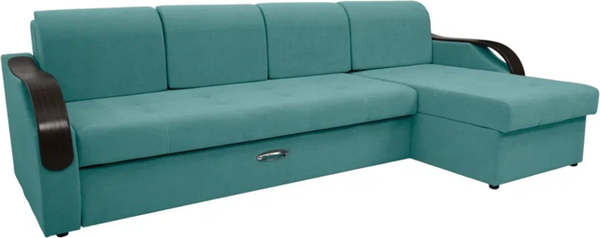 Диван угловой Сириус Лидер-6 с оттоманкой ППУ 300x165 - фото