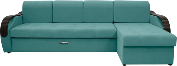 Диван угловой Сириус Лидер-6 с оттоманкой ППУ 300x165