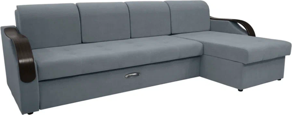 Диван угловой Сириус Лидер-6 с оттоманкой ППУ 300x165 - фото