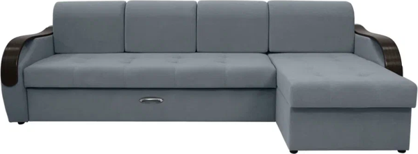 Диван угловой Сириус Лидер-6 с оттоманкой ППУ 300x165