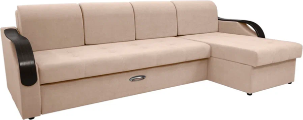 Диван угловой Сириус Лидер-6 с оттоманкой ППУ 300x165 - фото