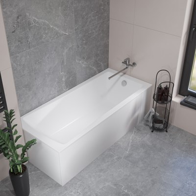 Ванна акриловая Lauter Aurora 140x70 / 21010040 (с каркасом)