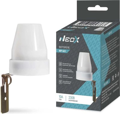 Датчик освещенности Neox ФР 601 10А / 4690612053363