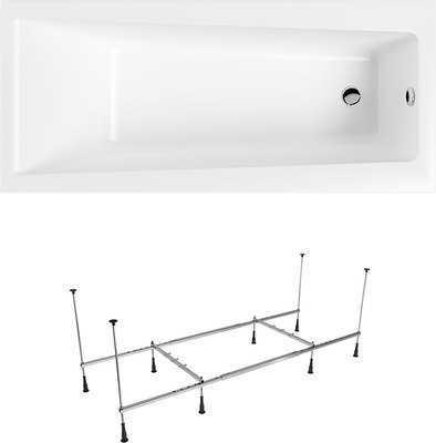 Ванна акриловая Lauter Versailles 160x75 с каркасом 220000К2 / 21070060 - фото