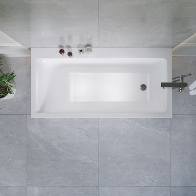 Ванна акриловая Lauter Seraphina 170x80 / 2112170R (с каркасом)