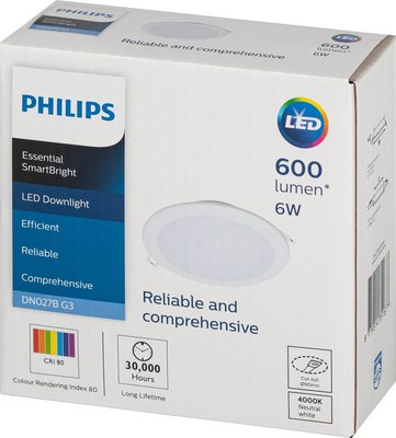 Точечный светильник Philips DN027B LED6 6Вт 4000К 220-240В D90 / Б0060530
