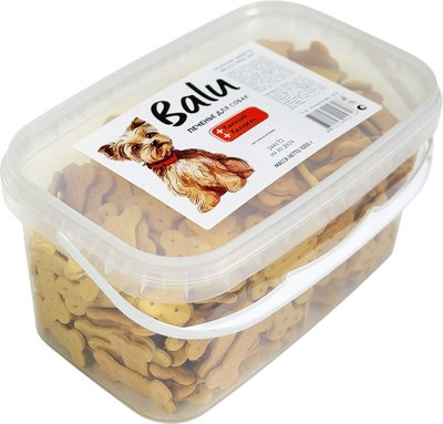 Лакомство для собак BaLu Печенье для всех пород с кальцием и коллагеном - фото