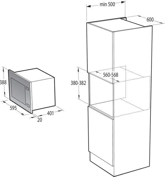 Микроволновая печь Gorenje BM251SG2WG / XY925Z