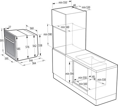 Электрический духовой шкаф Gorenje BOSB6737E06X / BO3CO4C02-1