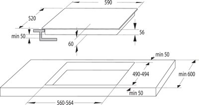 Индукционная варочная панель Gorenje GI6401BCE / MC-IF7017B1-A