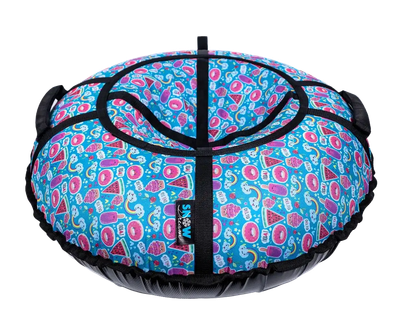 Тюбинг-ватрушка Hubster Люкс Pro S Десерт 110см / во9128-4 - фото