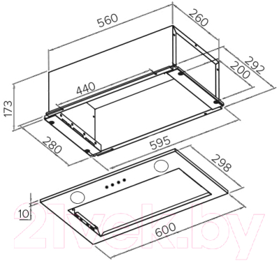 Вытяжка скрытая Germes York