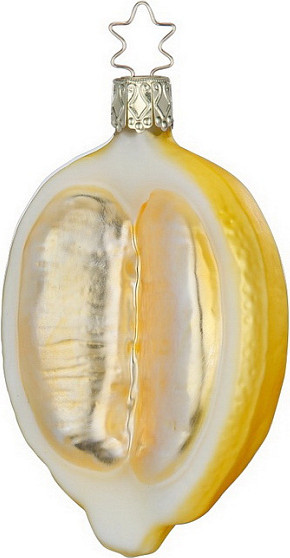 Елочная игрушка Inge's Christmas Fresh From The Market. Половинка лимона / 10040S024 - фото
