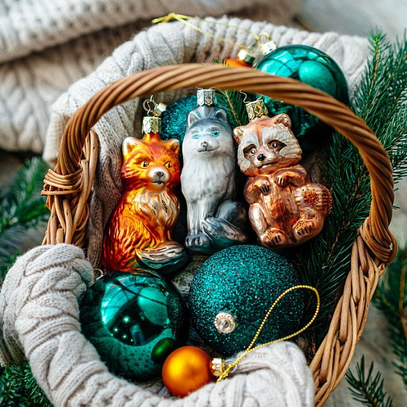 Елочная игрушка Inge's Christmas House And Farm. Хаски / 10018S024