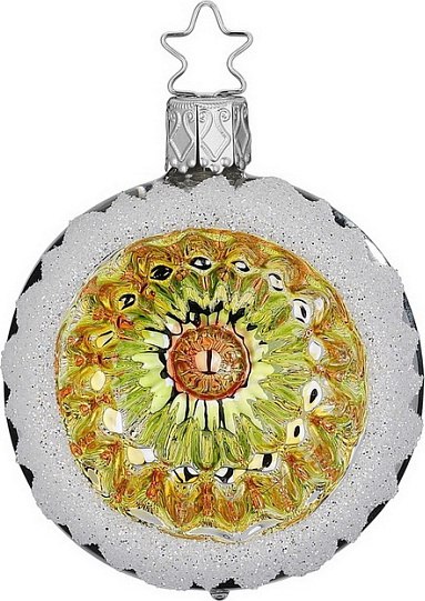 Шар новогодний Inge's Christmas Colorful Snow Flurry. Орнамент / 21462R006 - фото