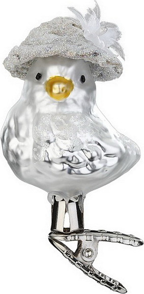 Елочная игрушка Inge's Christmas Bird Haus. Птичка-невеста / 10124S023 - фото