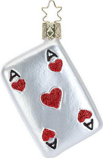 Елочная игрушка Inge's Christmas Once Upon A Time… Туз червей / 10030S020 - фото