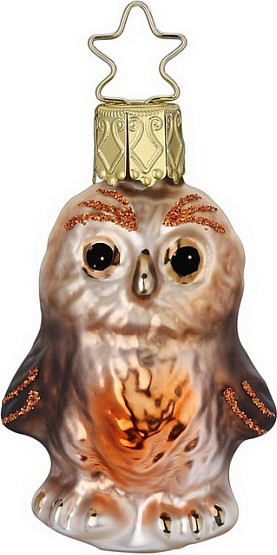 Елочная игрушка Inge's Christmas Sunny Autumn Day. Маленький совенок / 10139S022 - фото