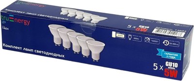 Набор ламп Truenergy 5W GU10 4000K / 14604