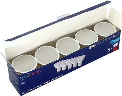 Набор ламп Truenergy 7W GU10 4000K / 14603