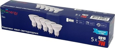 Набор ламп Truenergy 7W GU10 4000K / 14603