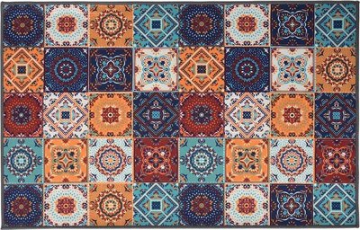 Коврик грязезащитный VORTEX Velur 50x80см Арабески / 24409 - фото