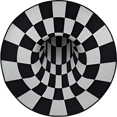 Коврик грязезащитный VORTEX Velur D 80см Воронка 3D / 24400 - фото