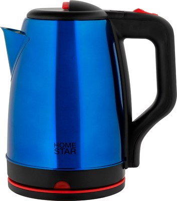 Электрочайник HomeStar HS-1003 / 107002 (стальной/синий) - фото