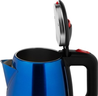 Электрочайник HomeStar HS-1003 / 107002 (стальной/синий)