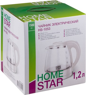 Электрочайник HomeStar HS-1053 / 106464 (белый)