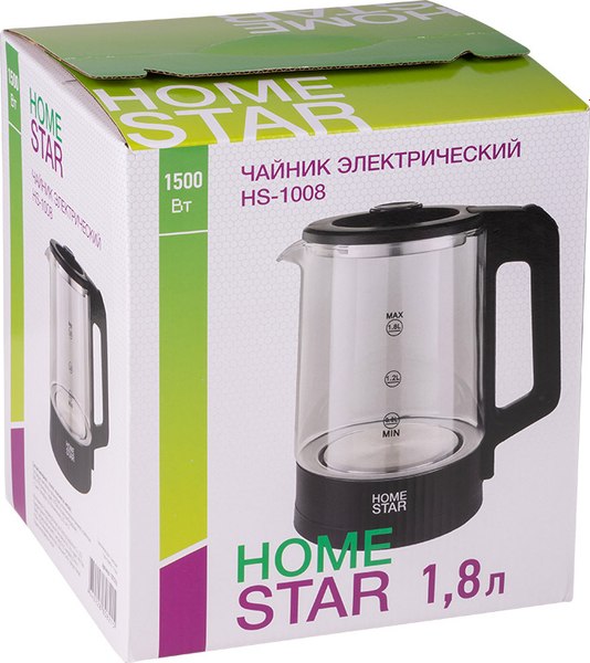 Электрочайник HomeStar HS-1008 / 107010 (черный)