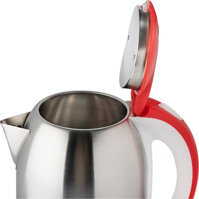 Электрочайник HomeStar HS-1054 / 106466 (стальной/красный)