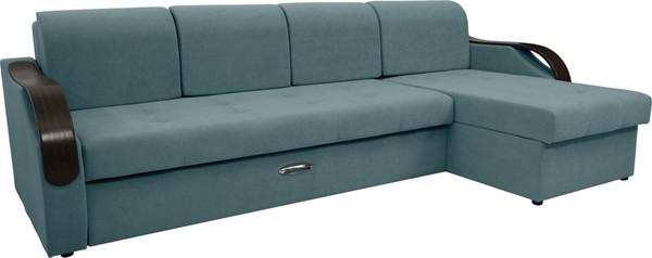 Диван угловой Сириус Лидер-6 с оттоманкой НПБ 300x165 - фото