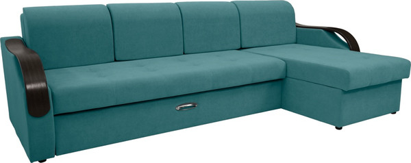 Диван угловой Сириус Лидер-6 с оттоманкой НПБ 300x165 - фото