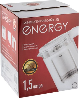 Электрочайник Energy E-256 / 164151 (белый)