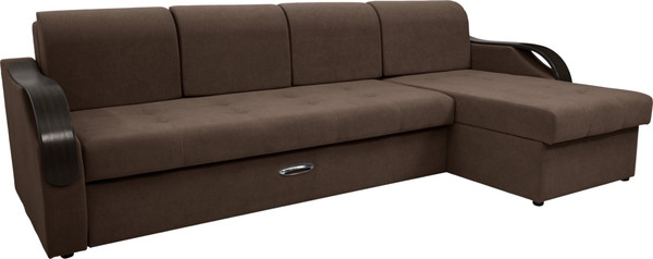 Диван угловой Сириус Лидер-6 с оттоманкой НПБ 300x165 - фото