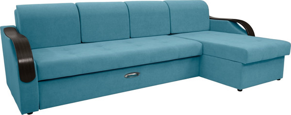 Диван угловой Сириус Лидер-6 с оттоманкой НПБ 300x165 - фото